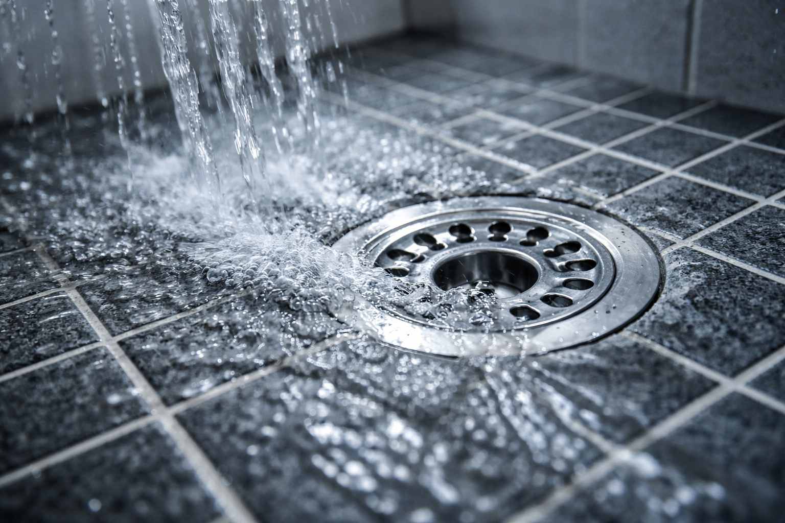 Tus kabina u kupatilu i voda koja otice